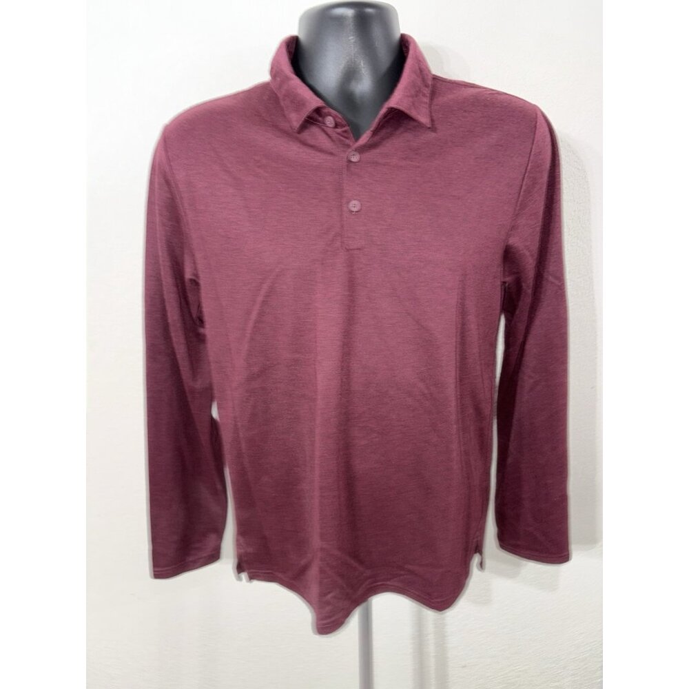 Apt. 9 Casual Dress Polo Shirt  Long Sleeve  Men Small premier flex room